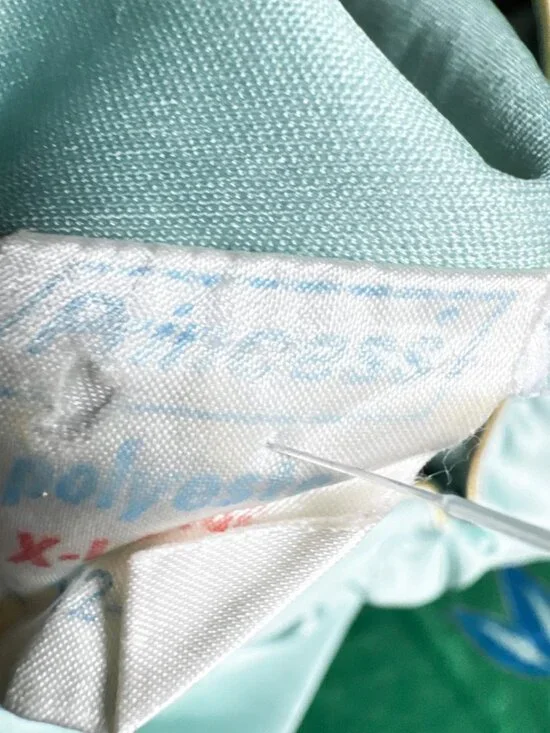 Vintage Princess Green Red Floral Colourful 70s Housedress XL - Picture 4 of 5